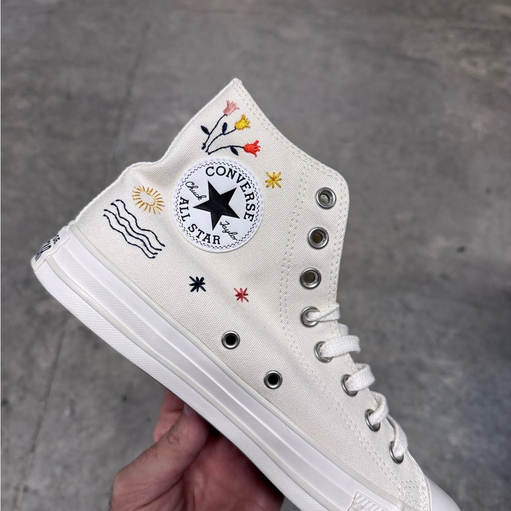 Converse All Star High-Top Sneakers with Embroidery